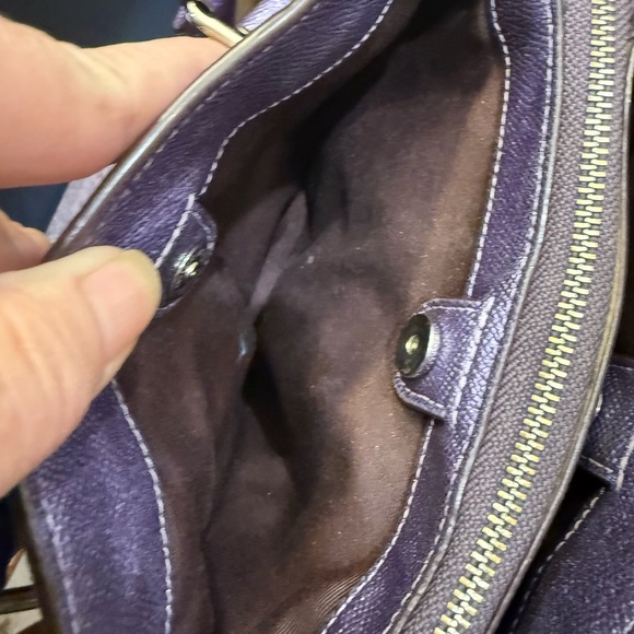 Coach Metallic Purple Crossbody Bag - Picture 9 of 12